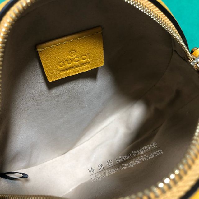 Gucci包 古馳女包 550618花膠黃皮 gucci小挎包 gucci圓形包  gudj1244
